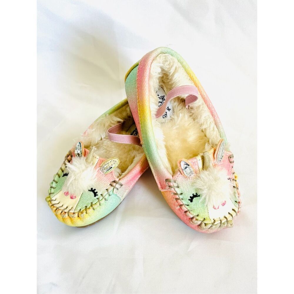 Self Esteem Toddler 7 Rainbow Unicorn Slippers BUY 2 GET 1 FREE